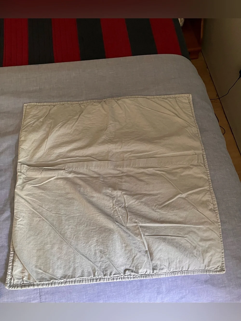 Restoration Hardware (2) Euro Quilted Shams Covers Gray